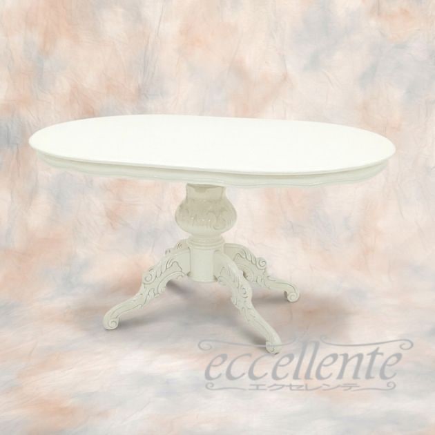 イタリア製ダイニングテーブル 135 アイボリー  Dining Table 135 Ivory｜MS-910TLW