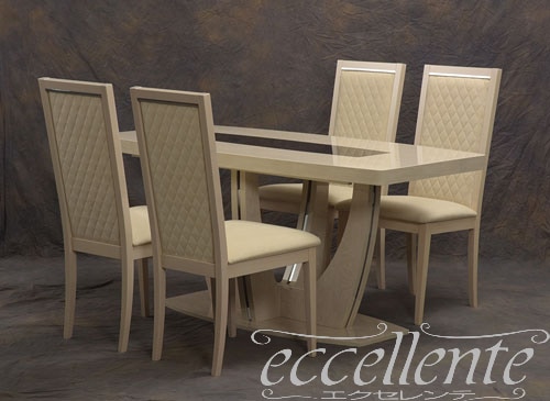 イタリア製 ダイニングセット アンブラ 伸長式160 (テーブル＆チェア4脚セット)｜Dining Table Set Ambra with extension 160 Ambra (Table&4Diningchairs)｜ABTAV02AV-SED03AV