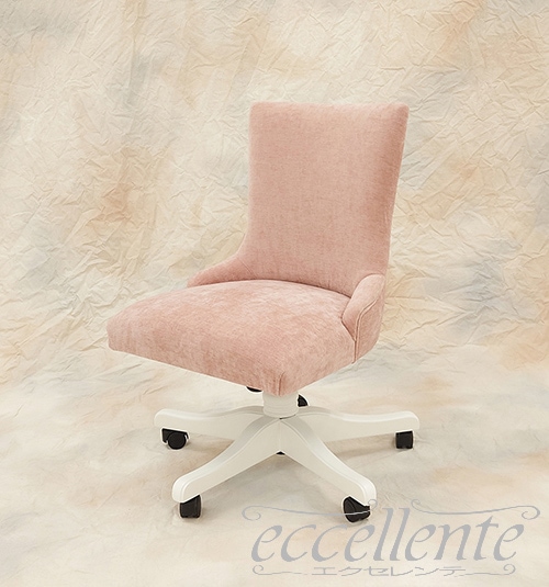 イタリア製 デスクチェア Olanda Geneva Pink ホワイト|Desk chair Olanda - Geneva Pink, White|MS-696RWGNP
