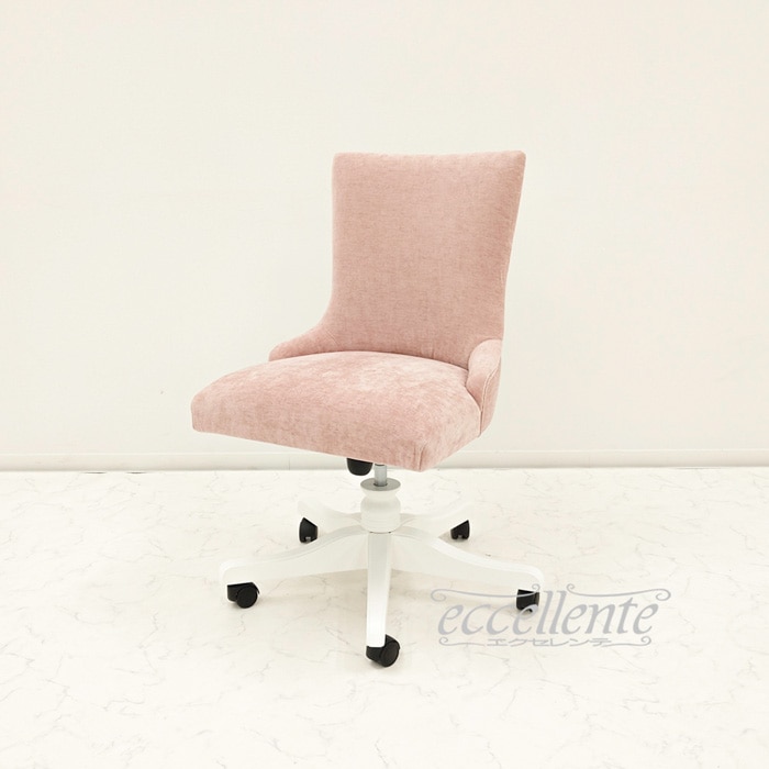 MS-696RWGNP イタリア製 デスクチェア Olanda Geneva Pink ホワイト Desk chair Olanda Geneva Pink White