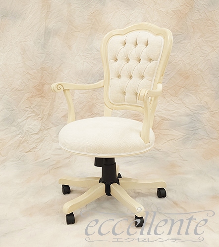 イタリア製 デスクチェア Matera Valetta Ivory AW|Desk chair Matera Valetta - Ivory, AW|MS-11RWAVLI