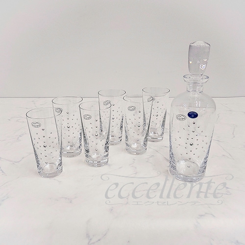 イタリア製 ボトル+タンブラー6個セット･MU｜FA-202021MU