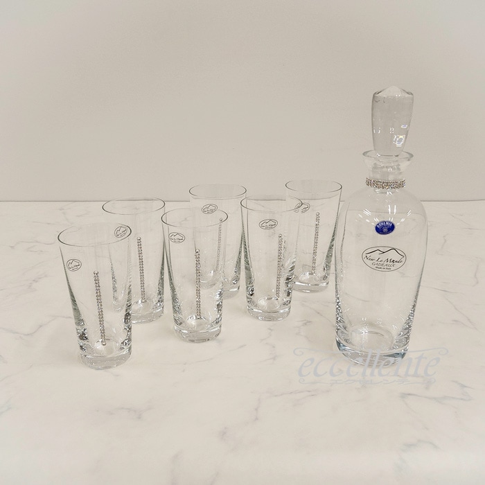 FA-202021SW イタリア製 ボトル+タンブラー6個セット・SW