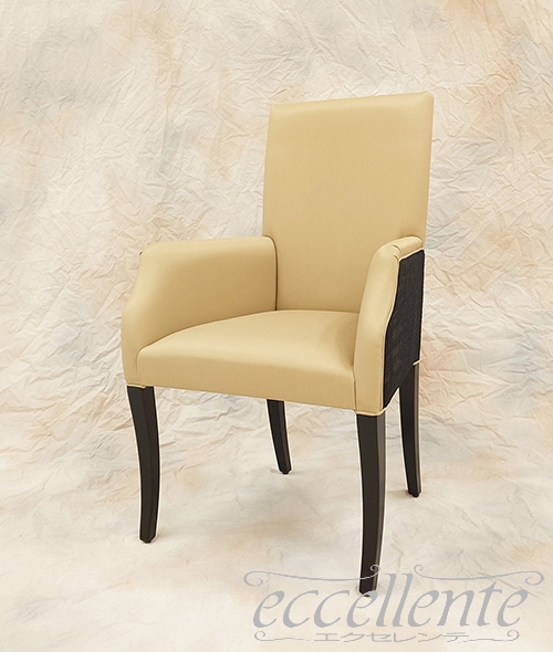 イタリア製 アームチェア ZIVA 革 アイボリー｜Armchair ZIVA - Leather, Ivory｜GP-042146AST