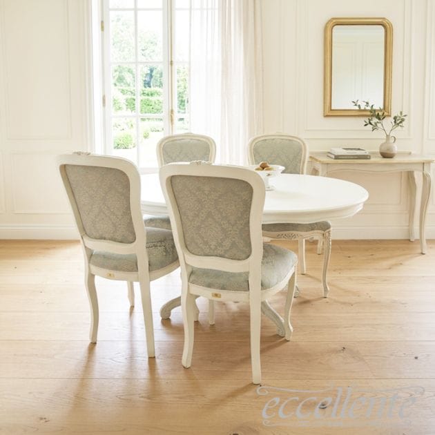 イタリア製 ダイニング5点セット 135 アイボリー RB｜Dining Set 135 Ivory RB｜MS910TLW-GP16-17WAF3B
