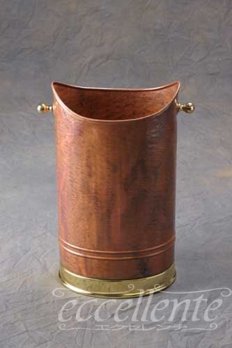 イタリア製 傘立て 楕円変形 Copper Gold ｜Umbrella stand oval