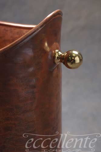 イタリア製 傘立て 楕円変形 Copper Gold ｜Umbrella stand oval