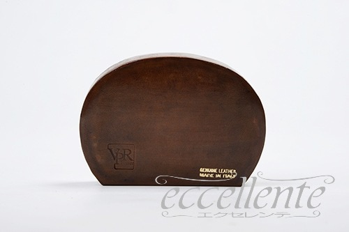 イタリア製 革製トラベルクロック スモールラウンド Habana｜Leather Travel Clock Small Round Habana｜VP-0475HB