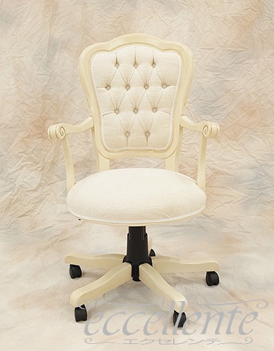 イタリア製 デスクチェア Matera Valetta Ivory AW｜Desk chair Matera Valetta - Ivory, AW｜MS-11RWAVLI