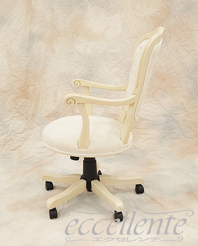 イタリア製 デスクチェア Matera Valetta Ivory AW｜Desk chair Matera Valetta - Ivory, AW｜MS-11RWAVLI
