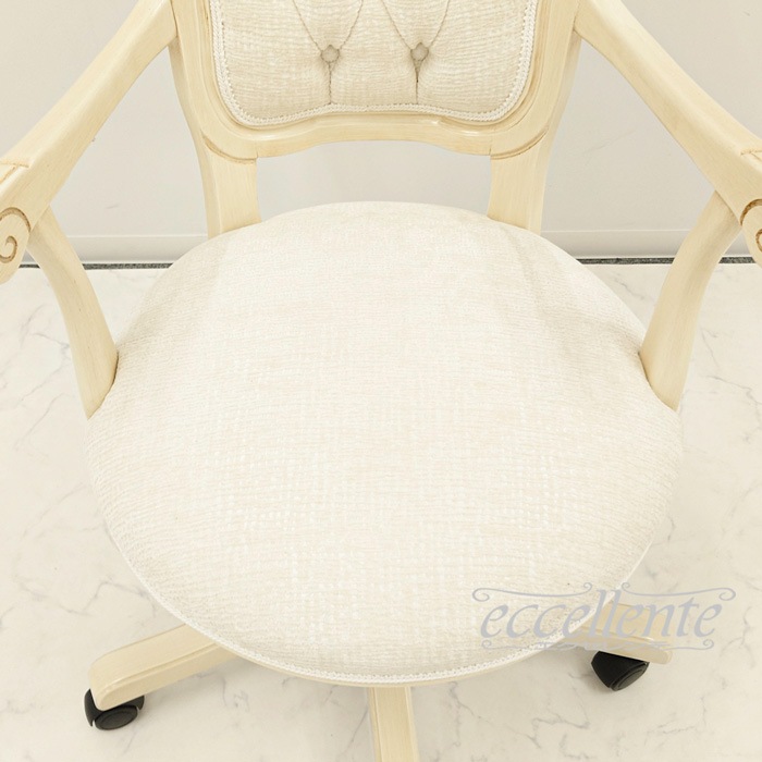 MS-11RWAVLI イタリア製 デスクチェア Matera Valetta Ivory AW Desk chair Matera Valetta White AW
