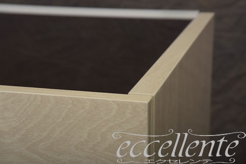 AB-BF201AV イタリア製 2ドアサイドボード アンブラ LED照明/ベージュ・ブラック<br>2door sideboard Ambra with LED light