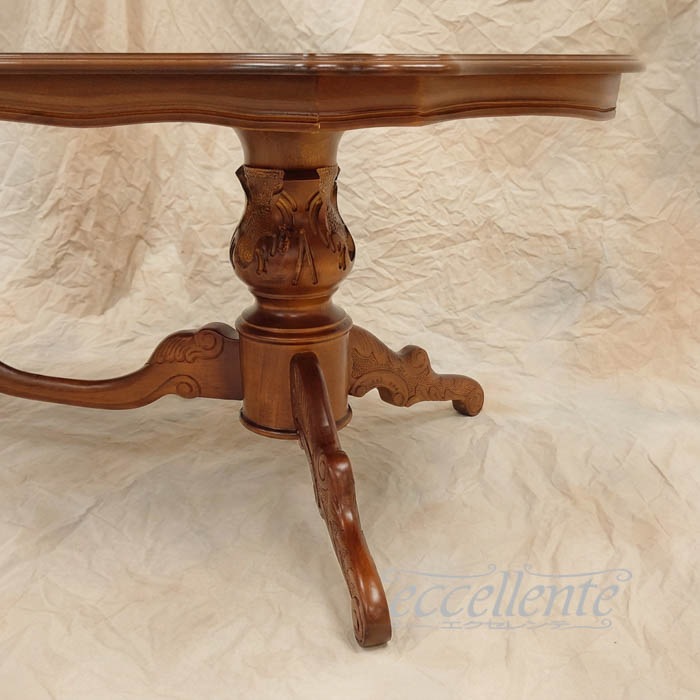 イタリア製 センターテーブル 茶｜Coffee Table - Walnut Finish｜TV-17919TRST