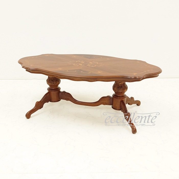 TV-17919TRST イタリア製センターテーブル 茶 Coffee Table Walnut color