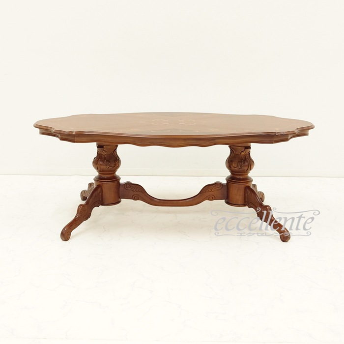 TV-17919TRST イタリア製センターテーブル 茶 Coffee Table Walnut color