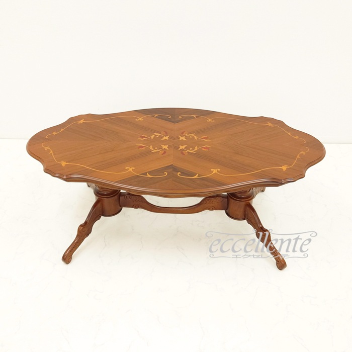 TV-17919TRST イタリア製センターテーブル 茶 Coffee Table Walnut color