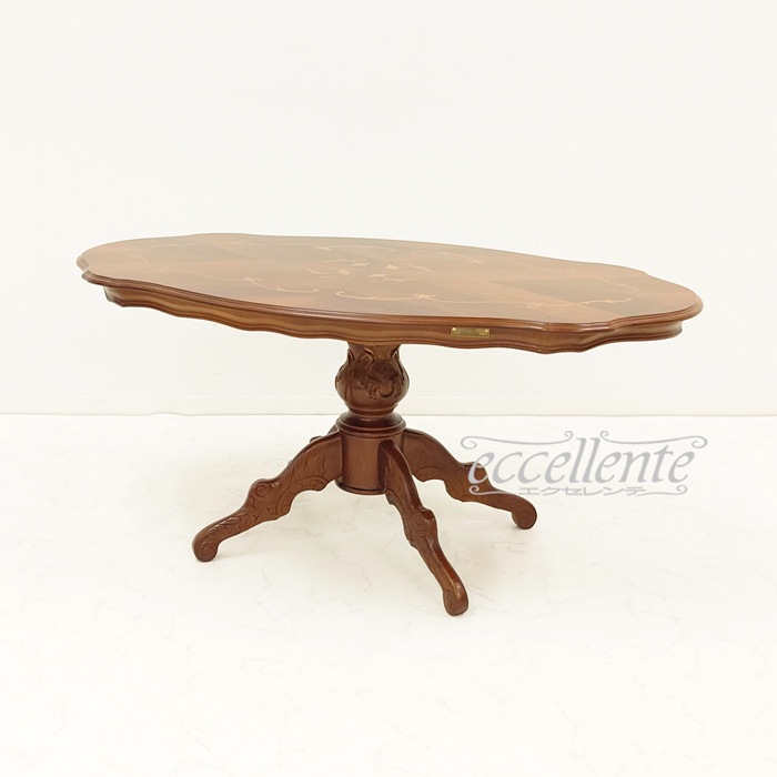 TV-17920TIST イタリア製センターテーブル 茶 Coffee Table Walnut color