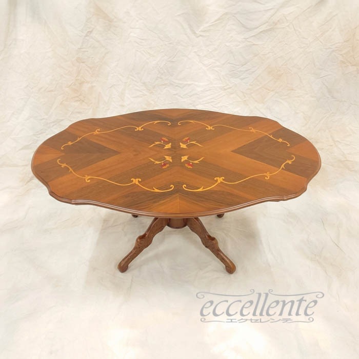 イタリア製 センターテーブル 茶｜Coffee Table - Walnut Finish｜TV-17920TIST
