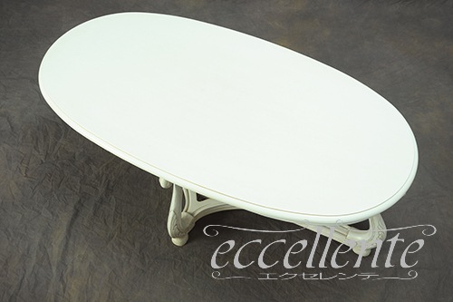 イタリア製 センターテーブル ホワイト｜Coffee table/White｜TV-0281WA