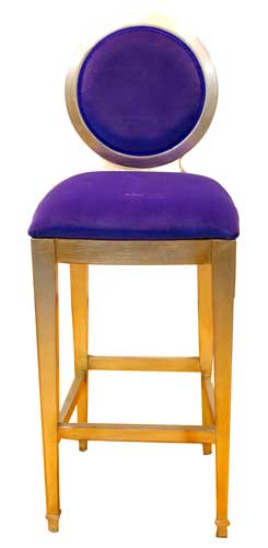 GP-605ST イタリア製 バーチェアー Ovalona (1脚限り/難あり)