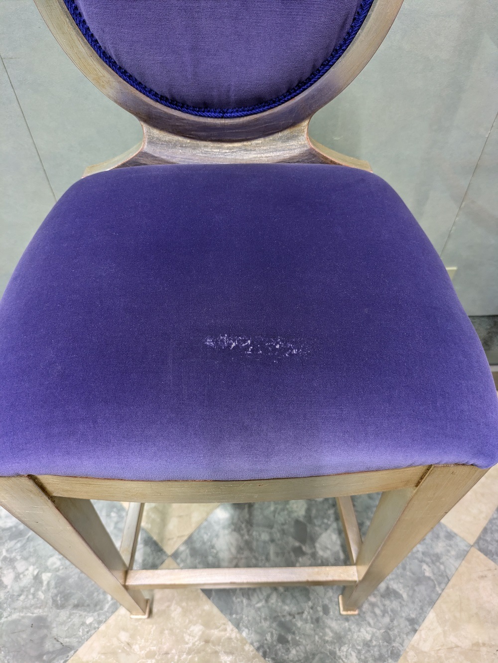 GP-605ST イタリア製 バーチェアー Ovalona (1脚限り/難あり)