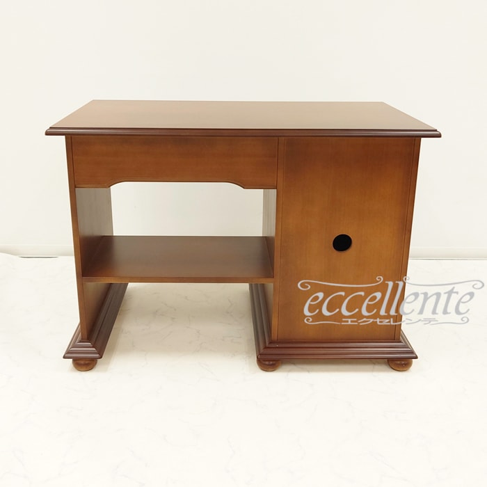 イタリア製 PCデスク 茶 PC Desk Walnut Finish｜TV-2220NO | イタリア