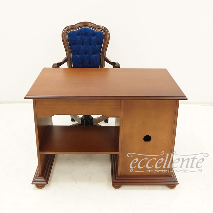 イタリア製 PCデスク 茶 PC Desk Walnut Finish｜TV-2220NO | イタリア