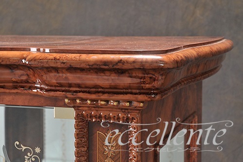 【サルタレッリ/Saltarelli】VE-17 イタリア製 1ドアーグラスサイドボード　ヴェルサイユ　ウォールナット