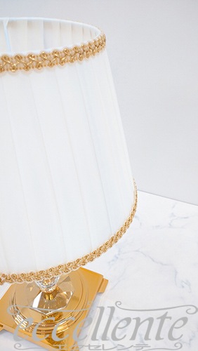 FC-4581M25 イタリア製 テーブルランプ グラスゴールド中 Brass +