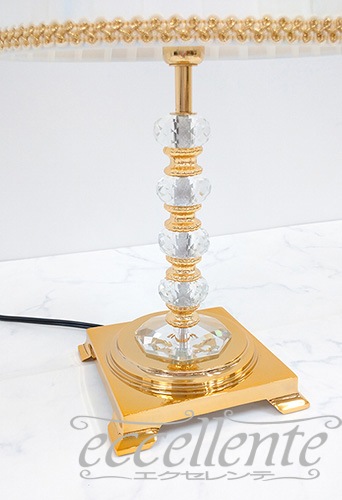 イタリア製 テーブルランプ グラスゴールド中 Brass + Glass｜FC-4581M25