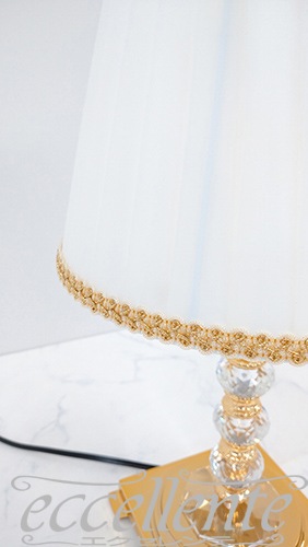 イタリア製 テーブルランプ グラスゴールド中 Brass + Glass｜FC-4581M25