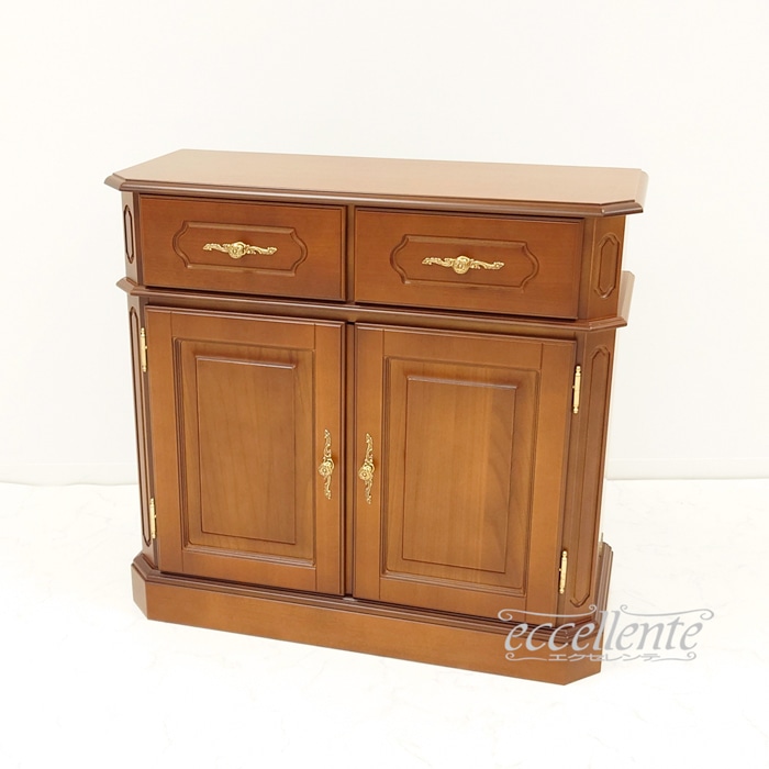 TV-5008NO イタリア製2ドアサイドボード 茶 2 door Sideboard Walnut color