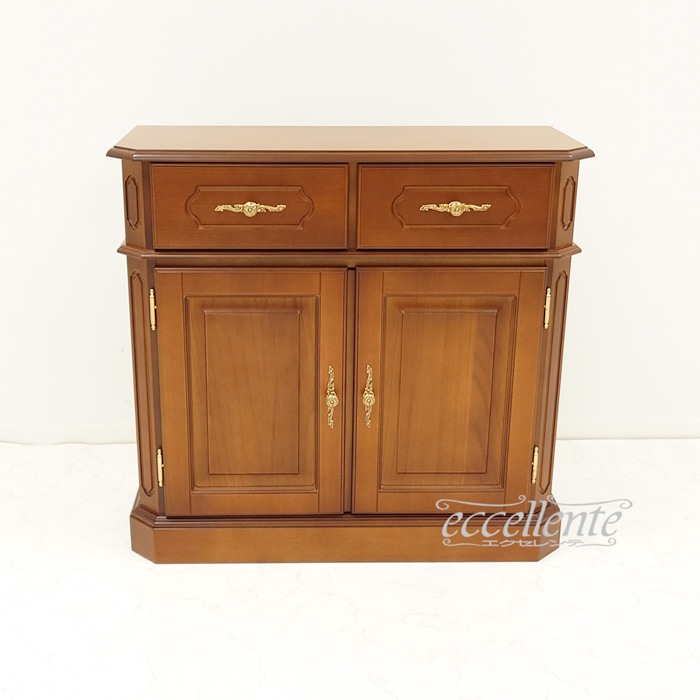 TV-5008NO イタリア製2ドアサイドボード 茶 2 door Sideboard Walnut color