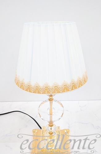 Porcellane Artistiche テーブルランプ Porcellane Artistiche テーブルランプ FabricShadeDeskLight_Brassbase