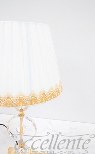 イタリア製 テーブルランプ グラスリング中 Brass + Glass｜FC-4839M25