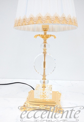 イタリア製 テーブルランプ グラスリング中 Brass + Glass｜FC-4839M25
