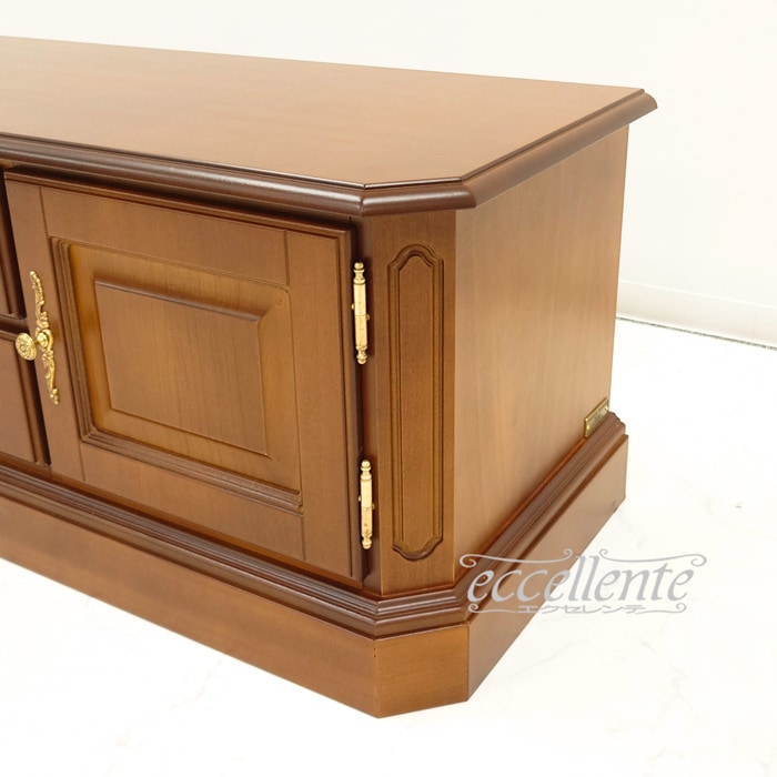 イタリア製 テレビボード グランデ 茶｜TV Board Grande - Walnut 