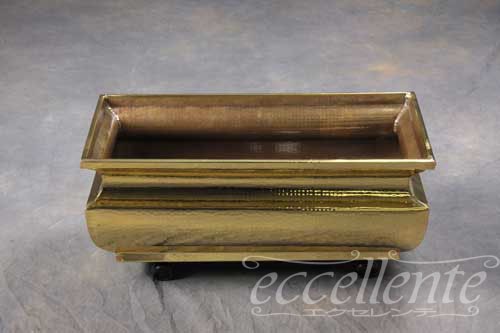イタリア製 プランター60 キャスター付 Brass Bright   ｜Planter 60 with casters / Brass Bright｜CR-835360BA