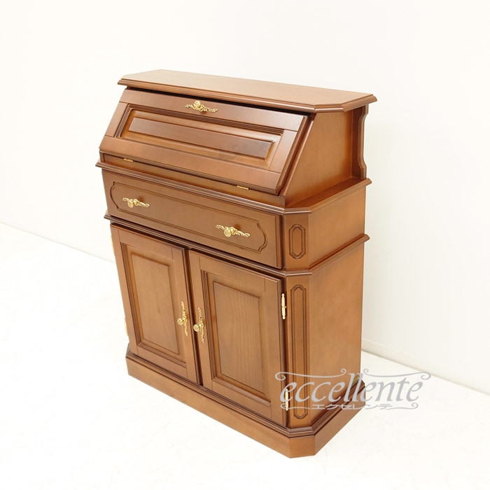 TV-5015NO イタリア製ライティングビューロー 茶 Writing Bureau Walnut color