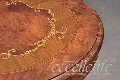 【サルタレッリ/Saltarelli】VE-27 イタリア製 センターテーブル　ヴェルサイユ　オーバル／ウォールナット