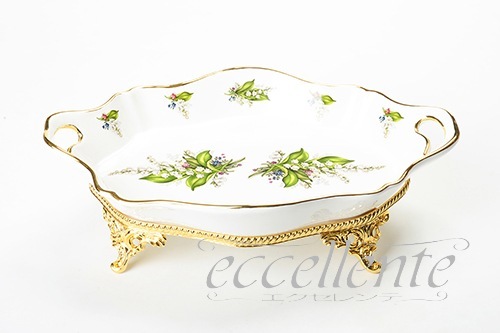 イタリア製 脚付トレイ(2ハンドル) Mughetto|Tray with legs(2 handles) Mughetto|CB-924MU