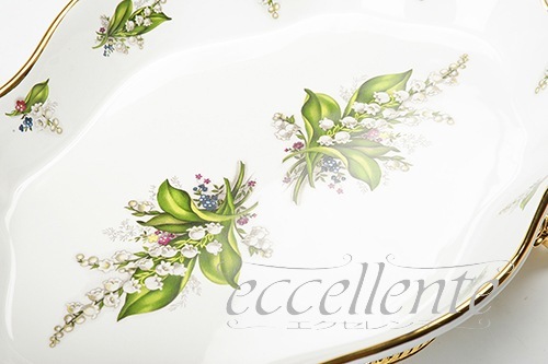 イタリア製 脚付トレイ(2ハンドル) Mughetto|Tray with legs(2 handles) Mughetto|CB-924MU