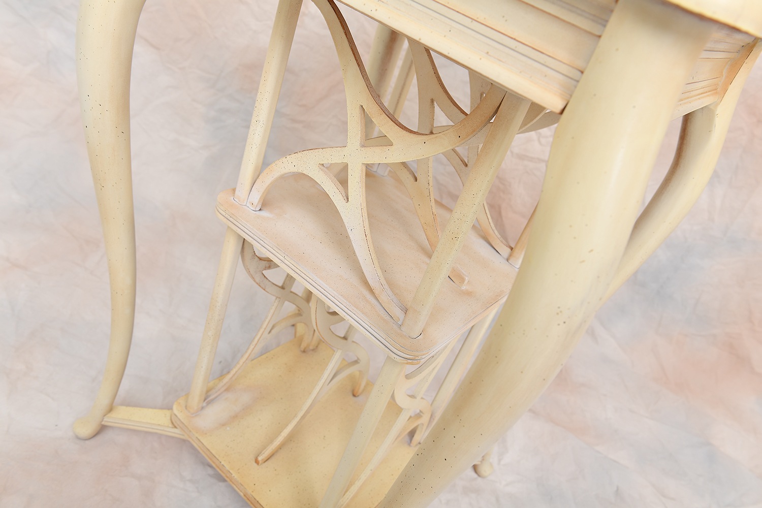 イタリア製 マガジンラック アンティークホワイト｜VL-1720W