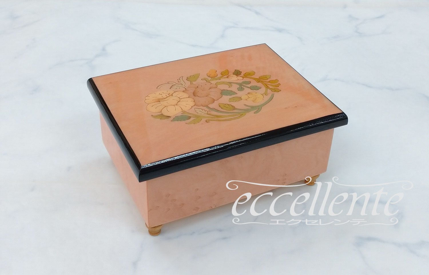 イタリア製オルゴール付ジュエリーボックス｜  Jewelry Box with music box｜BG-002P