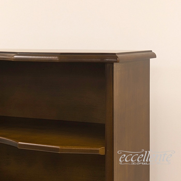 イタリア製 ブックシェルフ 茶 Stile Borbonese｜Bookshelf - Stile Borbonese, Walnut Finish｜TV-BR581NO