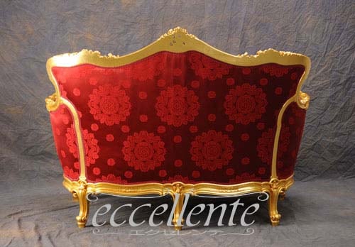 シリック/Silik】 イタリア製 2シートソファ ゴールド／C｜SI-8812