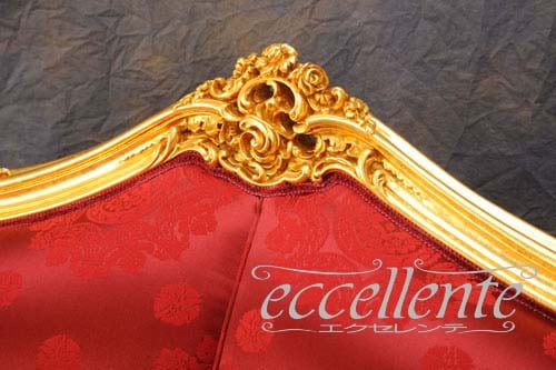 シリック/Silik】 イタリア製 2シートソファ ゴールド／C｜SI-8812