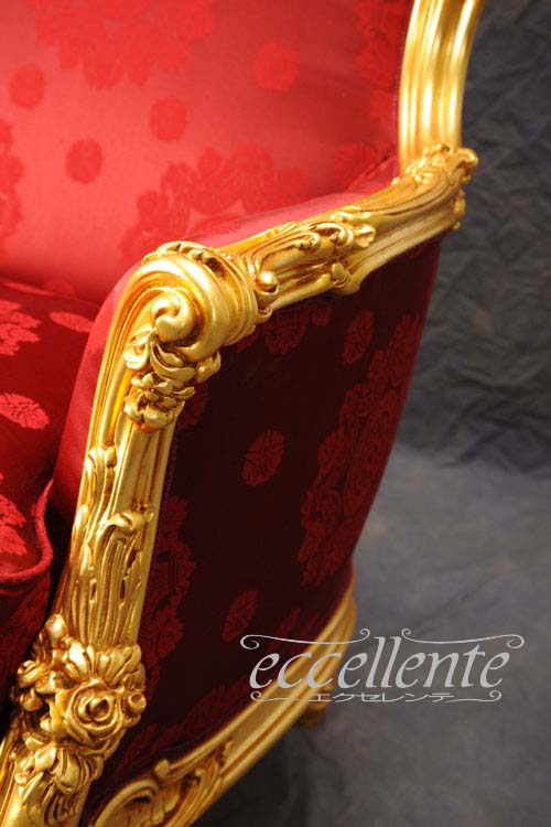 【シリック/Silik】 イタリア製 2シートソファ ゴールド／C｜SI-8812