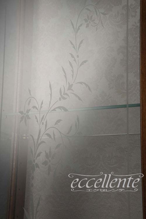 イタリア製 1ドアキューリオ パッシオーニ High／ウォールナット＋ゴールドリーフ｜1 door curio Passioni High/Walnut Finish with gold leaf｜TV-ST5452NOH