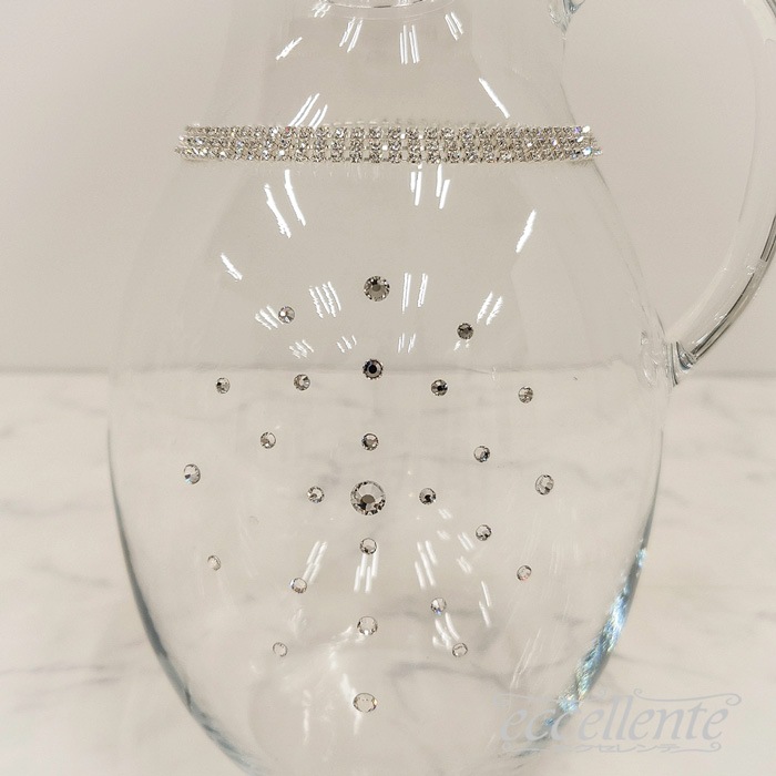 イタリア製 カラフェ・ワイングラス6個セット・MU マルチ｜FA-100195MU